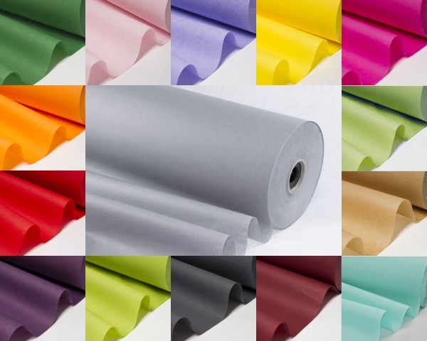 Seidenpapier Rolle farbig 50 cm